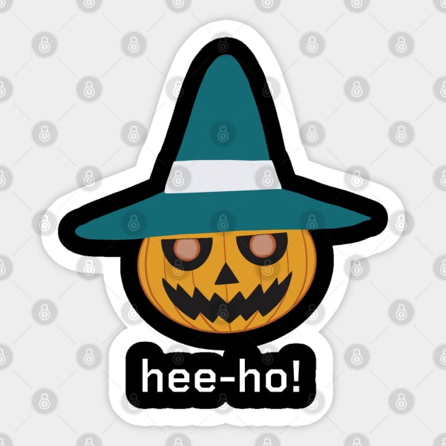 Pyro Jack hee ho! - white text Sticker by Raquel’s Room